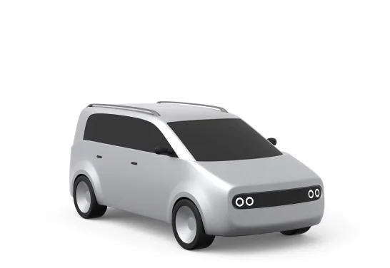 Illustrative Rydei booking-app van style